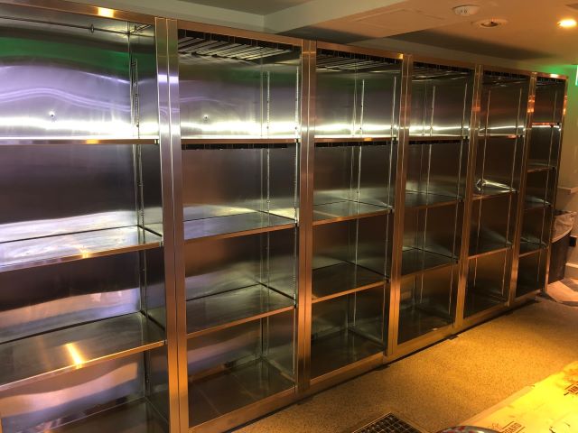 stainless steel shelves