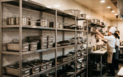 Custom Steel Shelving for Restaurants & Commercial Kitchens