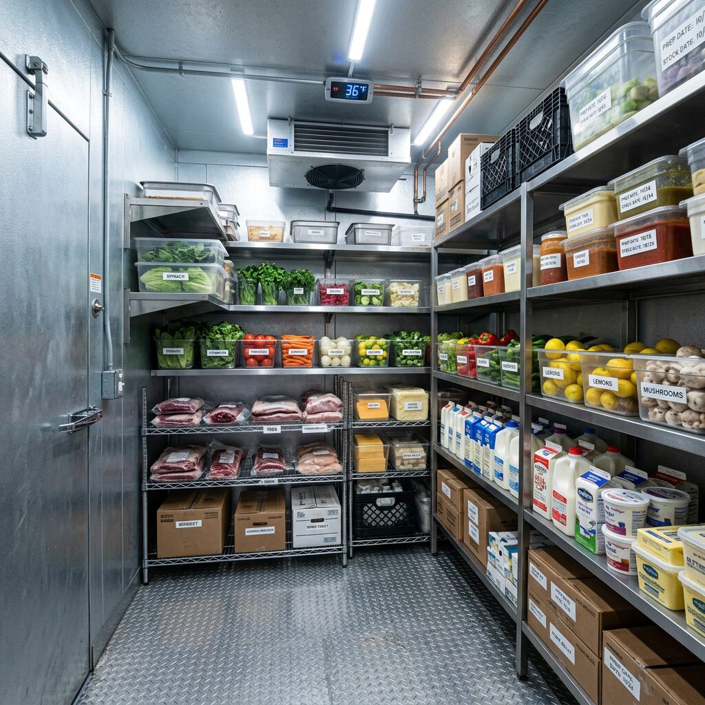 professional comercial walk in refrigerator kitchen 4